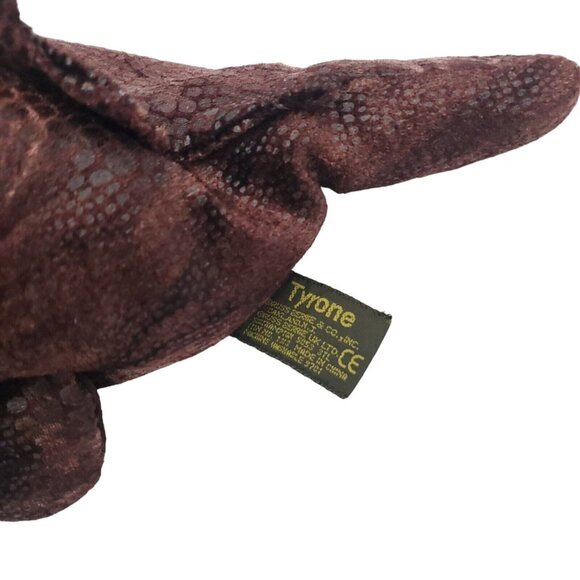 Russ Tyrone Triceratops‎ Dinosaur Bean Bag 14" Plush Brown Dino Stuffed Toy - Picture 5 of 8